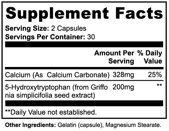 5-HTP (5-Hydroxytryptophan) | Mood & Stress | 60 Capsules